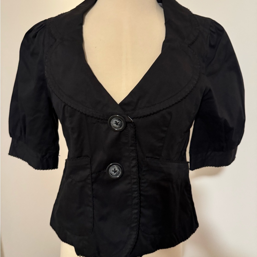 Elevenses Black and Green Blazer